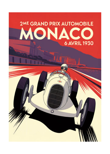Monaco Grand Prix Racer | Poster - Passepartout