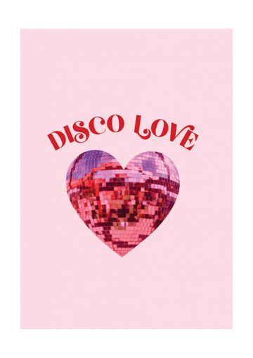 Disco Love Heart | Poster - Passepartout