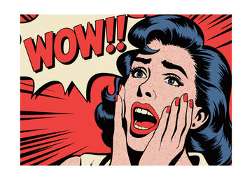 Wow Pop Art Reaction | Poster - Passepartout