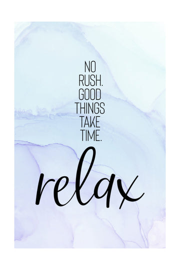 Serene Relaxation Quote | Poster - Passepartout