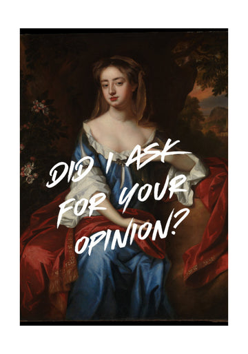 Elegant Opinion Woman | Poster - Passepartout