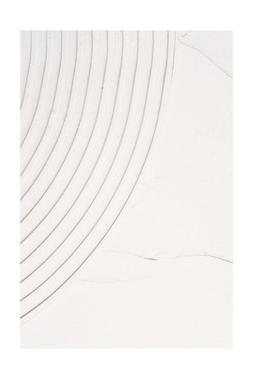 Curved White Texture | Poster - Passepartout