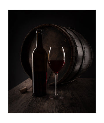 Rustic Wine and Barrel | Poster - Passepartout