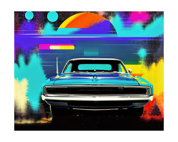 Classic Car Pop Art | Poster - Passepartout