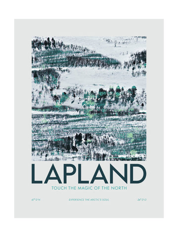 Lapland Winter Landscape | Poster - Passepartout