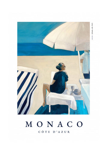 Monaco Beach Relaxation | Poster - Passepartout