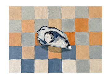 Oyster Shell Checkers | Poster - Passepartout