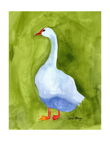 Elegant White Goose | Poster - Passepartout