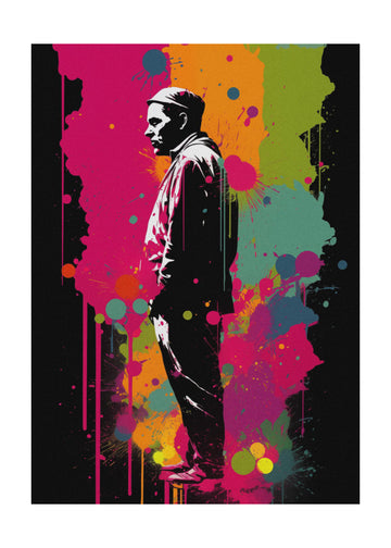 Vibrant Street Art Man | Poster - Passepartout