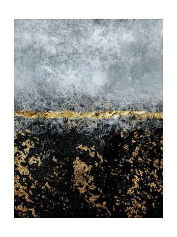 Golden Horizon Abstract | Poster - Passepartout