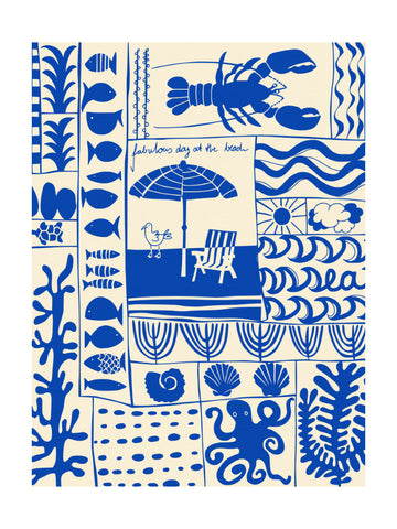 Fabulous Beach Day | Poster - Passepartout