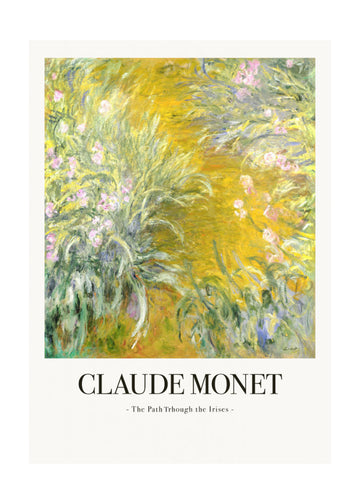 The Path Through The Irises | Poster - Passepartout