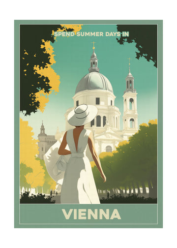 Summer Days in Vienna | Poster - Passepartout