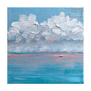 Serene Ocean Clouds | Poster - Passepartout