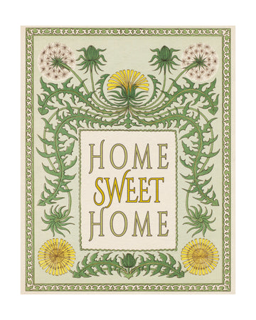 Vintage Home Sweet Home | Poster - Passepartout