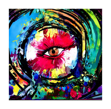 Vibrant Abstract Eye | Poster - Passepartout