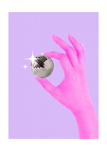 Pink Glow Sphere | Poster - Passepartout