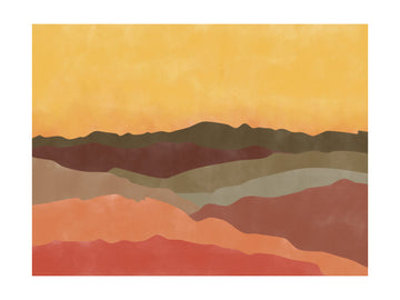 Warm Desert Layers | Poster - Passepartout