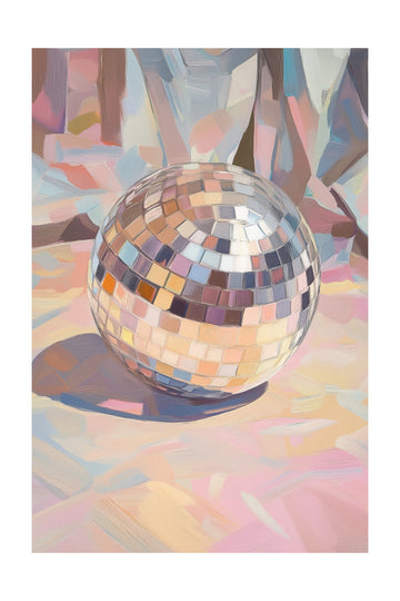 Pastel Disco Ball | Poster - Passepartout