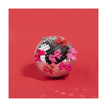 Pink Bow Disco Ball | Poster - Passepartout