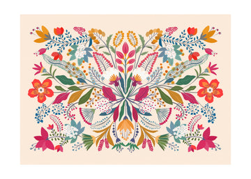 Vibrant Garden Tapestry | Poster - Passepartout