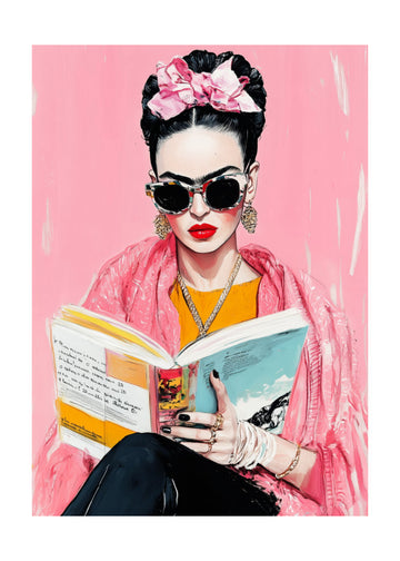 Fashionable Book Lover | Poster - Passepartout