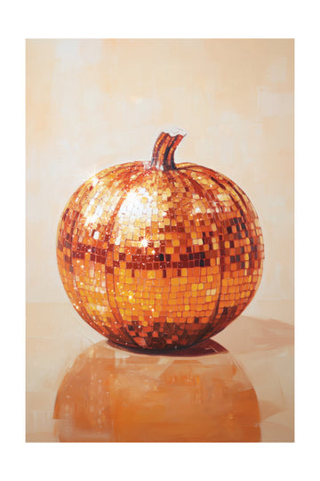 Orange Disco Pumpkin | Poster - Passepartout
