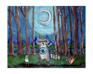 Moonlit Forest Concert | Poster - Passepartout