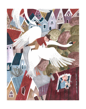 The magical wild geese | Poster - Passepartout