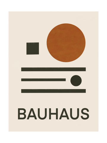 Bauhaus Geometric Balance | Poster - Passepartout