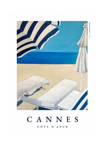 Blue Beach Serenity | Poster - Passepartout