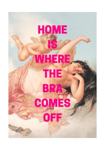 Bra Off Renaissance Humor | Poster - Passepartout