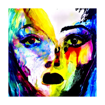Vibrant Abstract Portrait | Poster - Passepartout