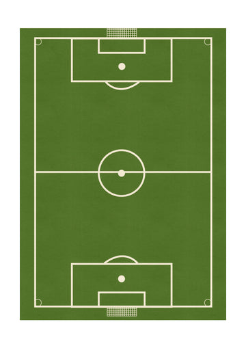 Green Soccer Field | Poster - Passepartout