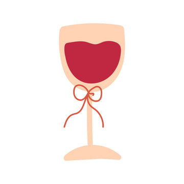 Romantic Red Wine Glass | Poster - Passepartout