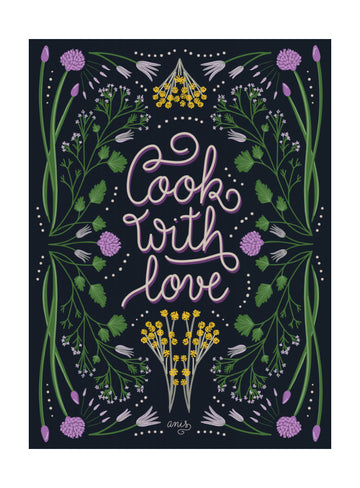 Cook With Love Art Print | Poster - Passepartout