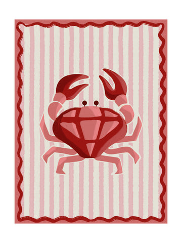 Pink Diamond Crab | Poster - Passepartout