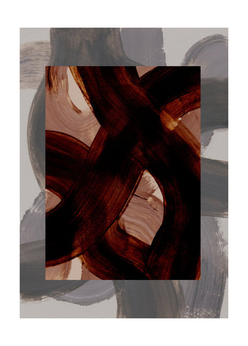 Abstract Brush Strokes 150 | Poster - Passepartout