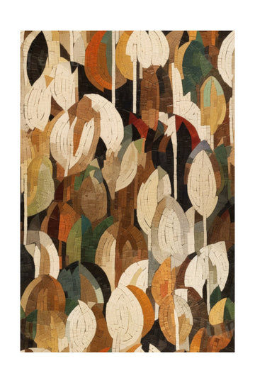 Mosaic Forest Vibrance | Poster - Passepartout