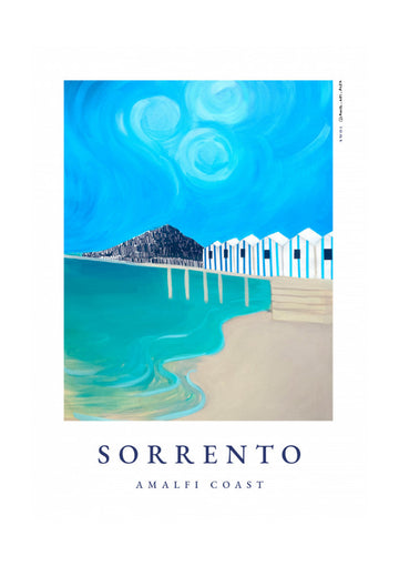 Sorrento Amalfi Coast Beach | Poster - Passepartout
