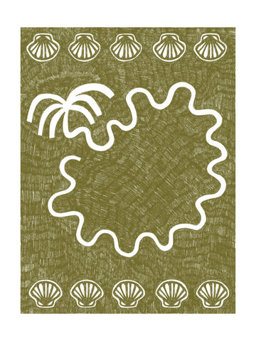 Palm Island Seashells | Poster - Passepartout