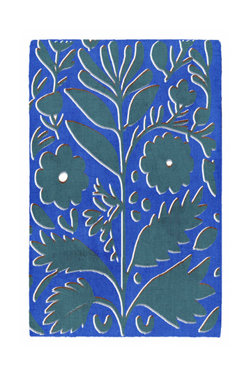 Vibrant Blue Botanicals | Poster - Passepartout