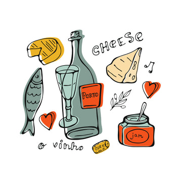 Porto Food and Wine Sketch | Poster - Passepartout