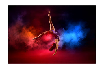Dynamic Gymnast Leap | Poster - Passepartout