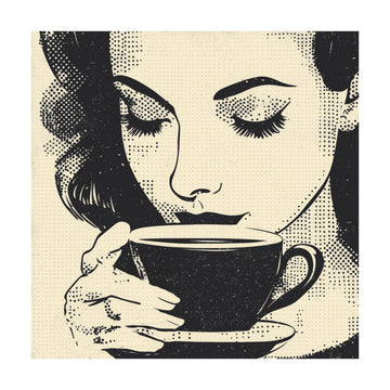 Morning Coffee Moment | Poster - Passepartout