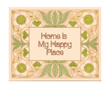 Home Is My Happy Place | Poster - Passepartout