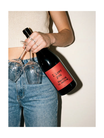 Sharing Love And Wine | Poster - Passepartout
