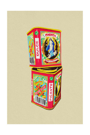 Spanish Paprika Cans | Poster - Passepartout