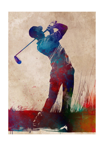 Dynamic Golf Swing | Poster - Passepartout