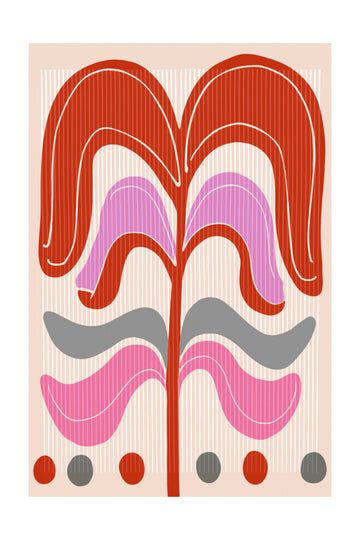 Abstract Floral Design | Poster - Passepartout